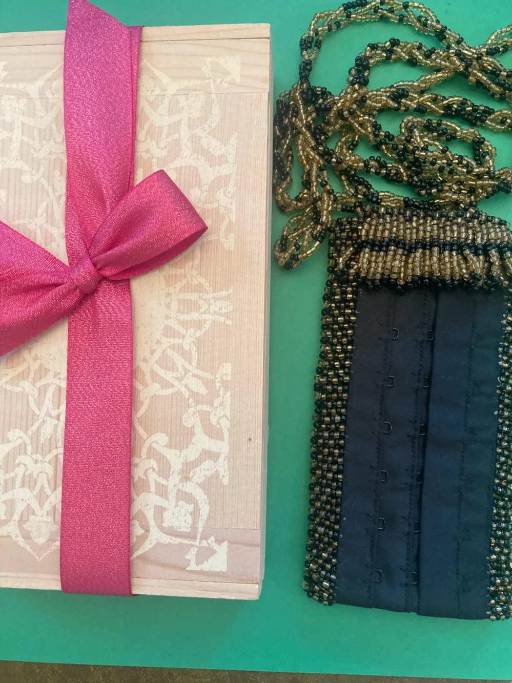 Mystery Box full of Girl Jewelry Pieces With Beaded Glasses Bag.